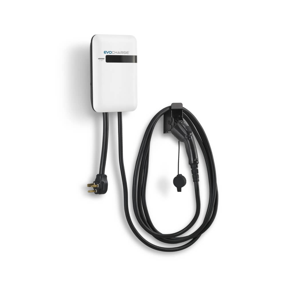 Wall Mount EvoCharge EVSE Level 2 EV Charging Station